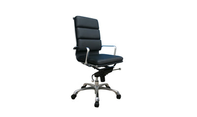 Plush High Back Office Chair-Chairs-Jennifer Furniture