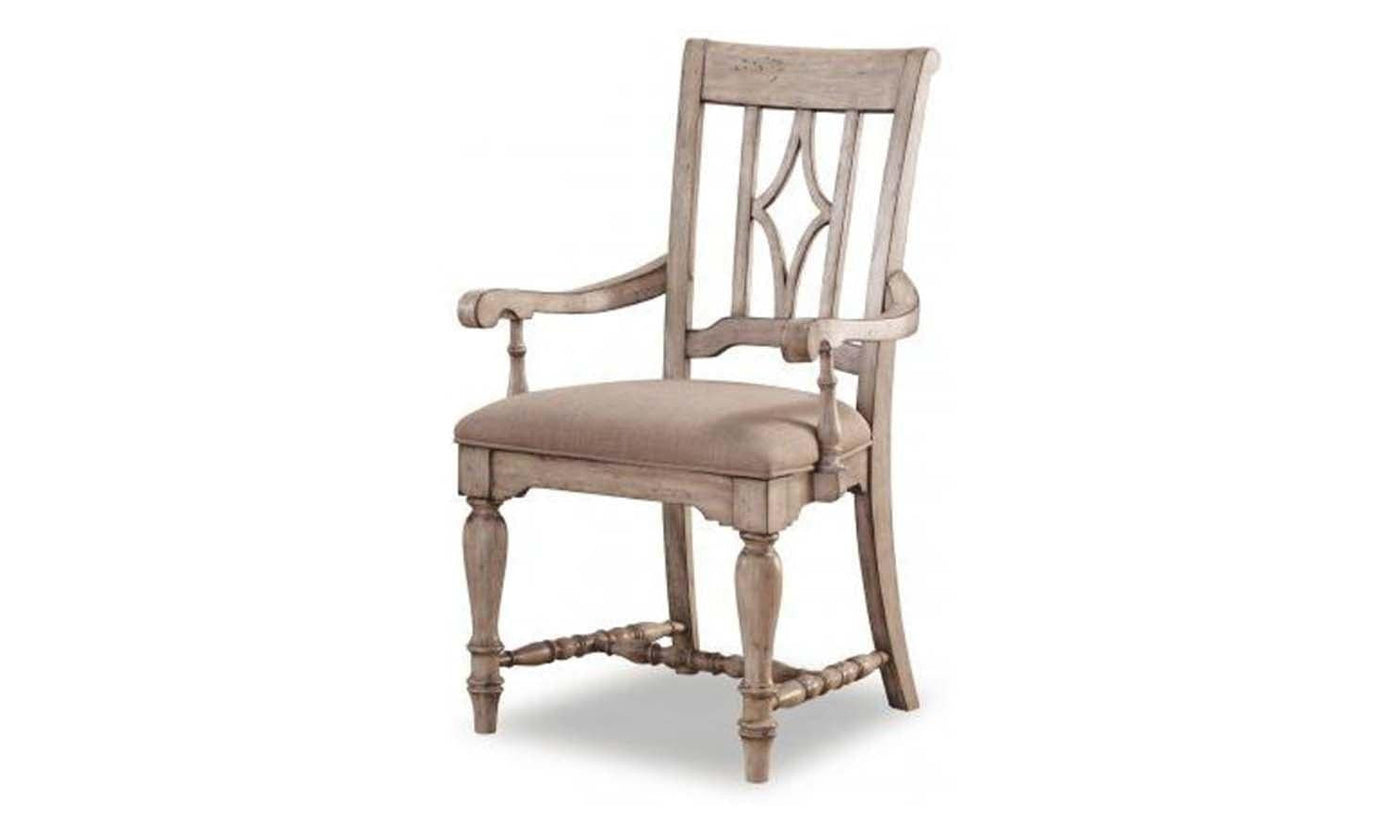 Plymouth Upholstered Arm Dining Chair-Dining Arm Chairs-Jennifer Furniture