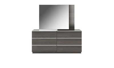 Porto 6-Drawer Dresser & Mirror-Dressers-Jennifer Furniture