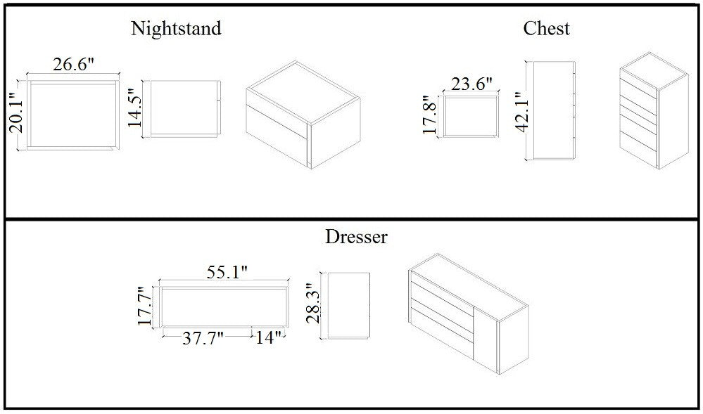 Porto Chest-Storage Chests-Jennifer Furniture