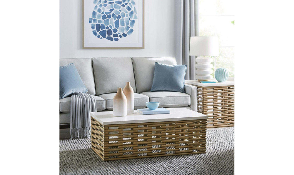 RATTAN COFFEE TABLE-Coffee Tables-Jennifer Furniture