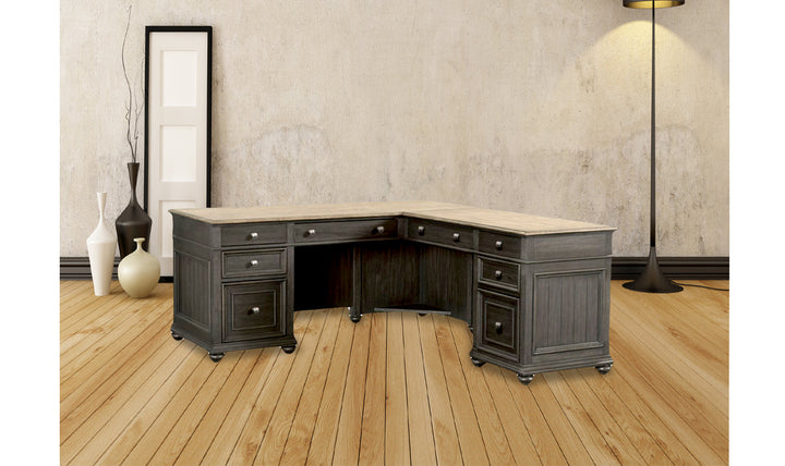 Regency L-desk And Return-Desks-Jennifer Furniture