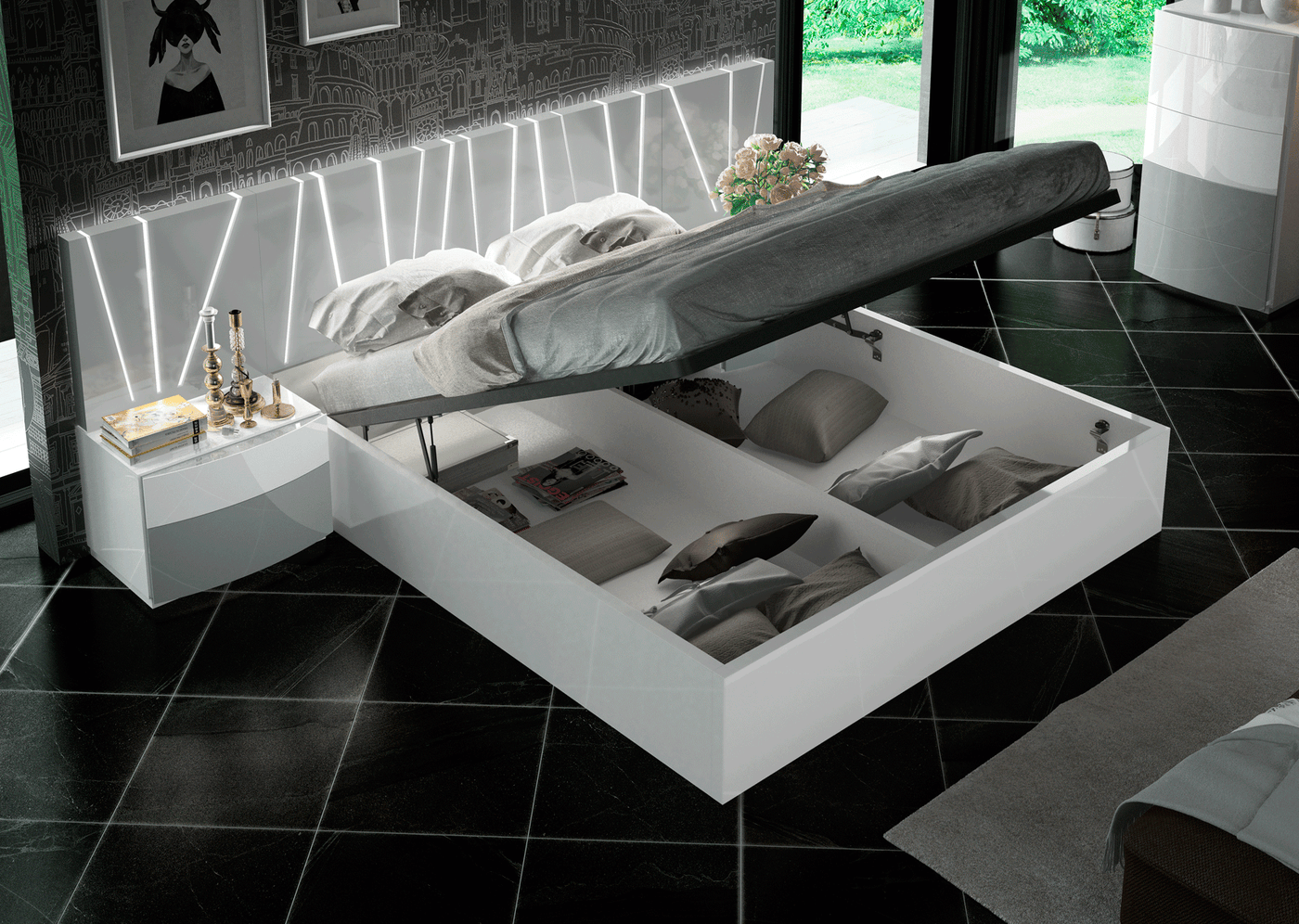 Ronda Salvador Bed-Beds-Jennifer Furniture