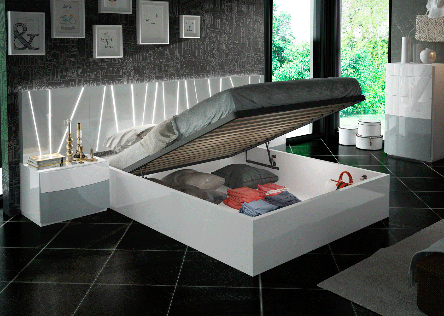 Ronda Salvador Bed-Beds-Jennifer Furniture