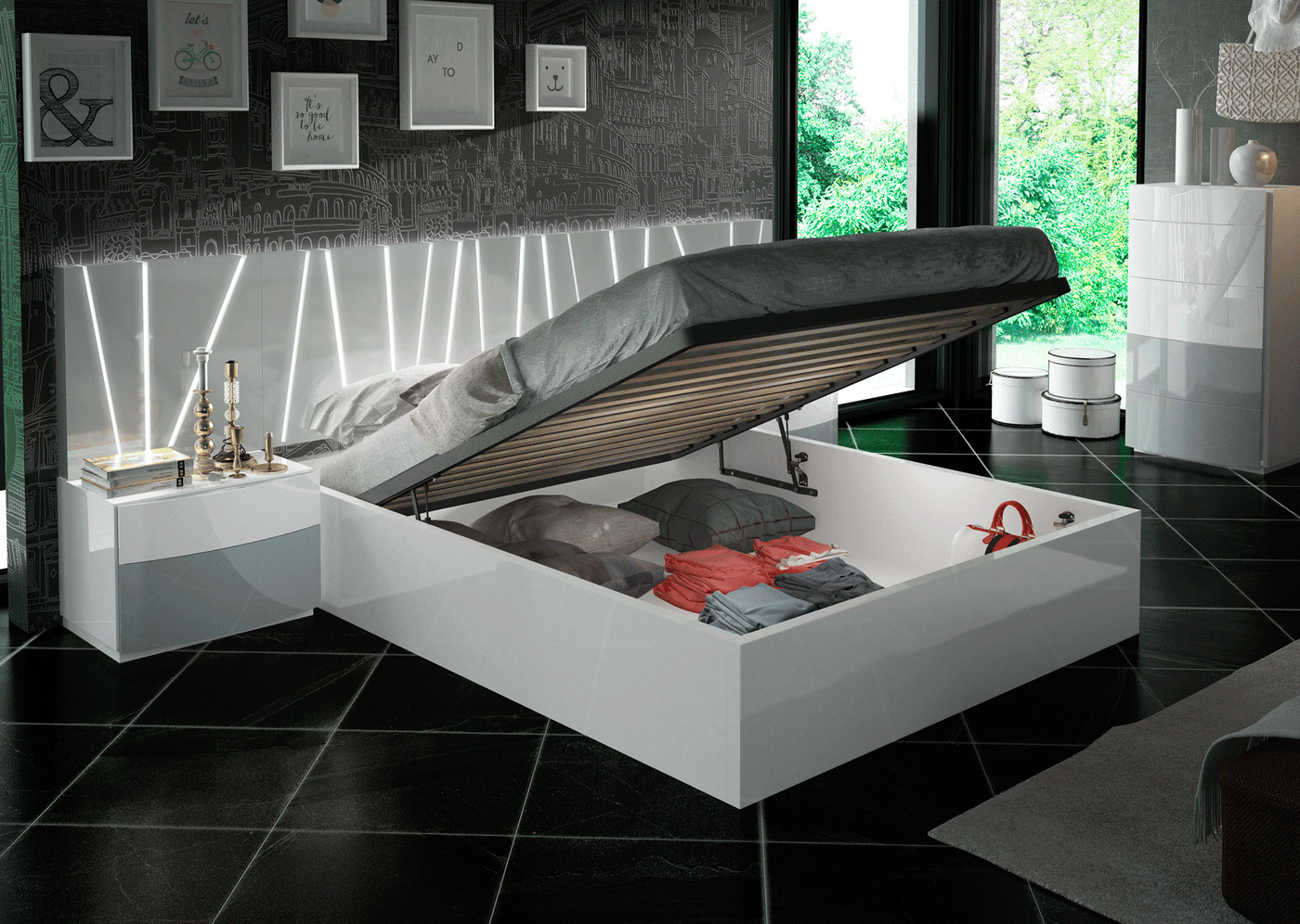 Ronda Salvador Bed-Beds-Jennifer Furniture