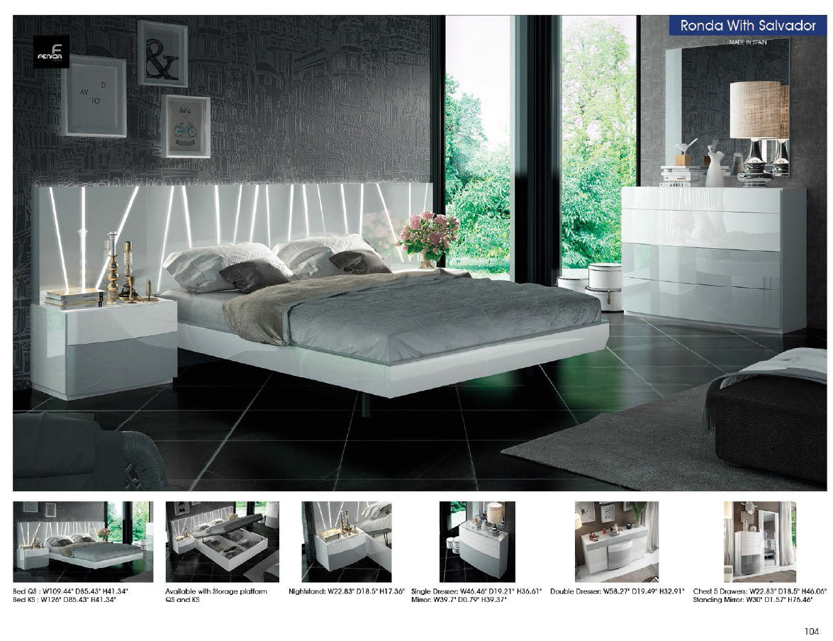 Ronda Salvador Bed-Beds-Jennifer Furniture
