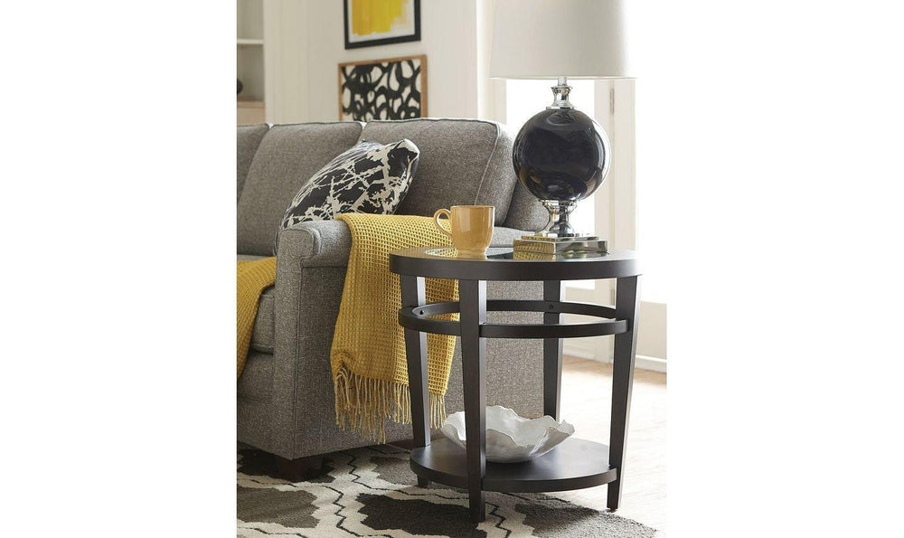 ROUND END TABLE-End Tables-Jennifer Furniture