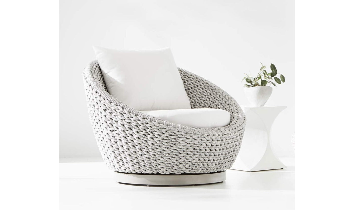 Savaii Swivel Chair-Outdoor Chairs-Jennifer Furniture