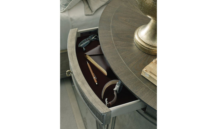SAVONA DEMILUNE BACHELOR CHEST VERSAILLE FINISH-Storage Chests-Jennifer Furniture