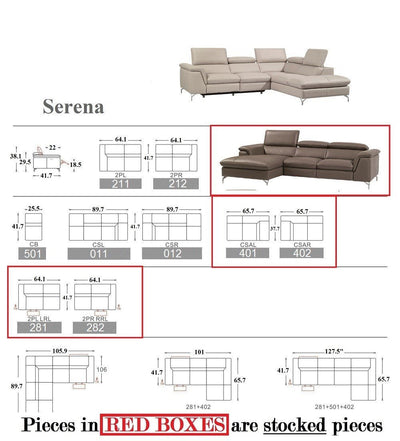 Serena Sectional Sofa-Sectional Sofas-Jennifer Furniture