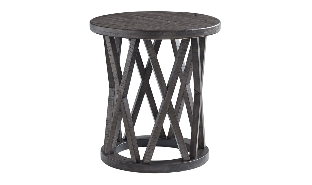 Sharzane Round End Table-End Tables-Jennifer Furniture