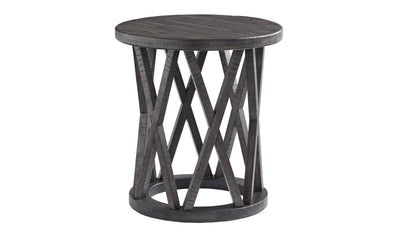 Sharzane Round End Table-End Tables-Jennifer Furniture