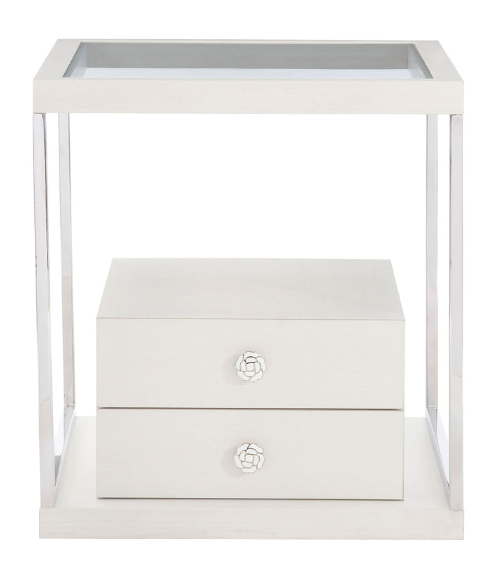 Silhouette 2-Drawers Side Table-End Tables-Jennifer Furniture