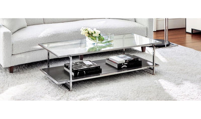 Silhouette Glass Top Cocktail Table-Coffee Tables-Jennifer Furniture
