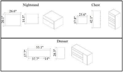 Sintra Nightstand-Nightstands-Jennifer Furniture