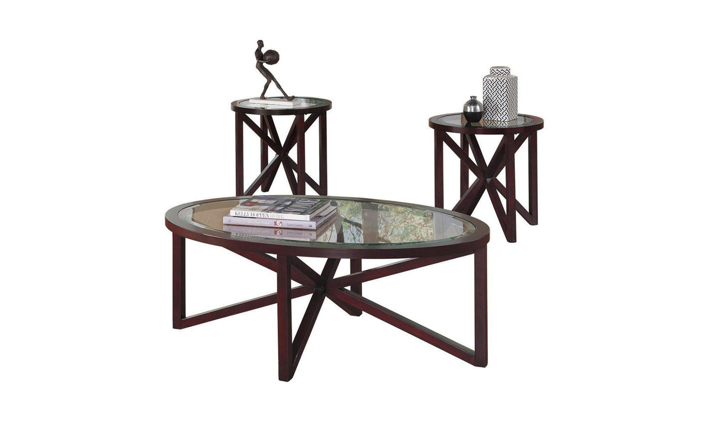Sleffine Coffee Table Set-Coffee Table Sets-Jennifer Furniture