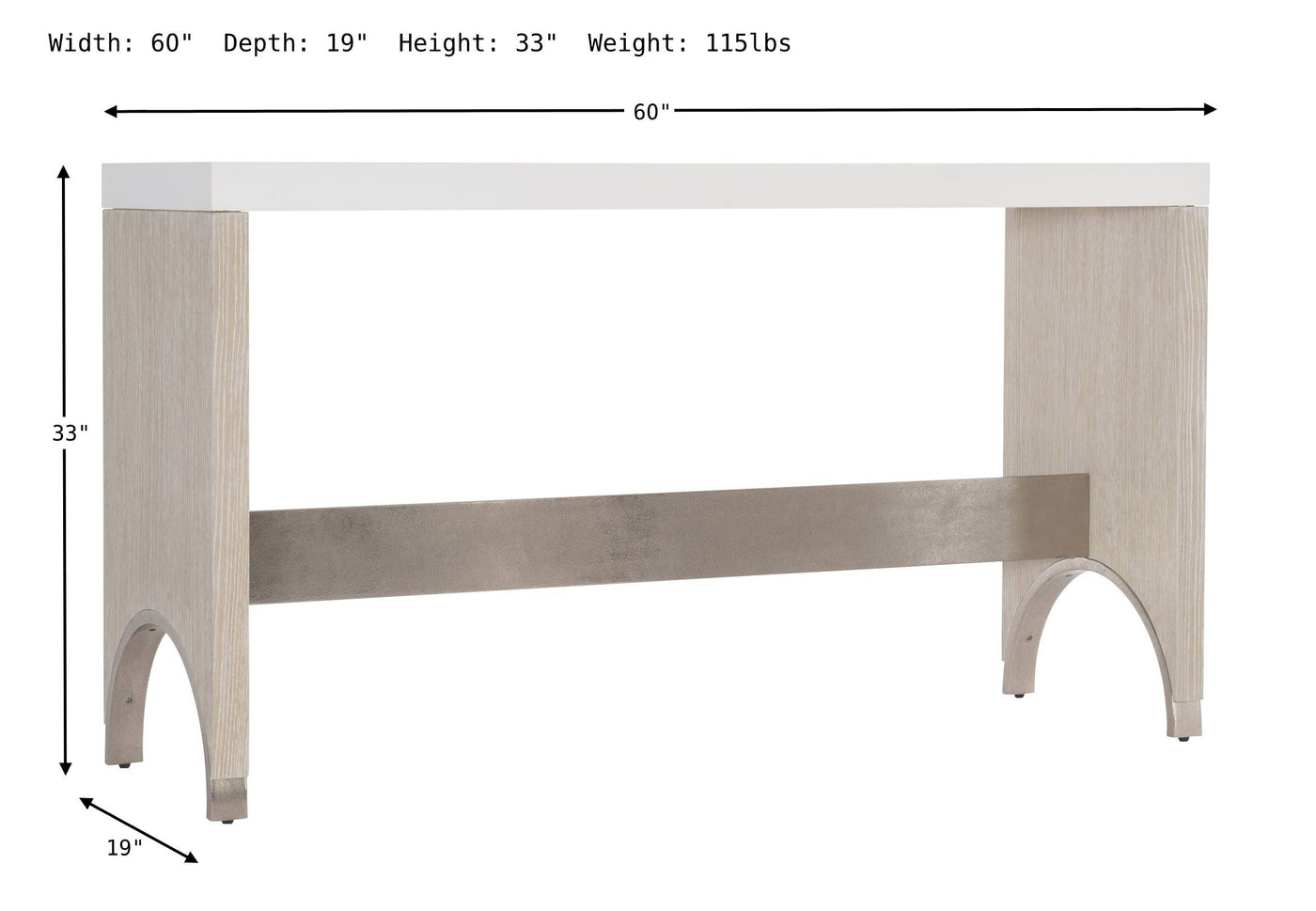 Solaria1 Console Table-Consoles-Jennifer Furniture