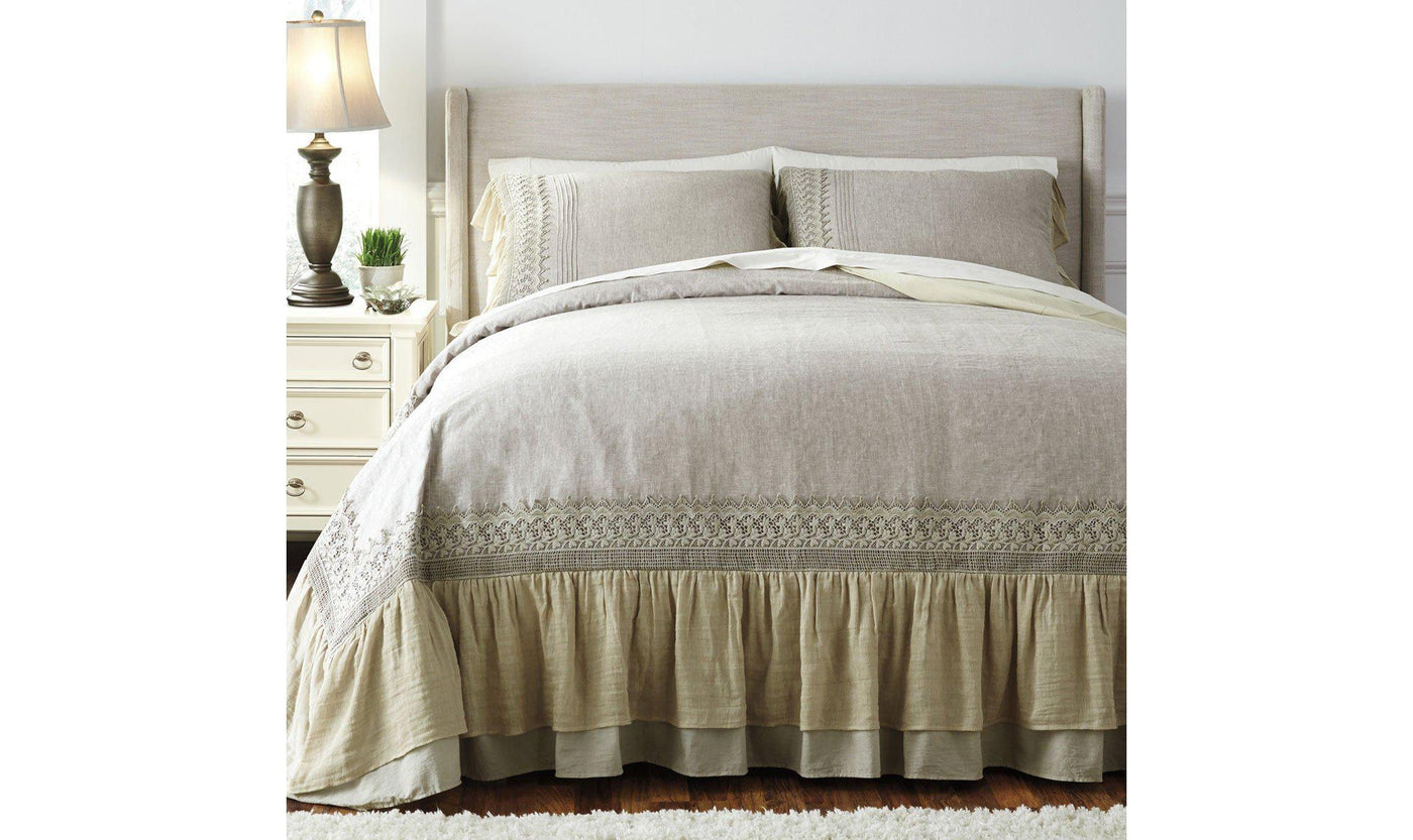 Solid Gray Duvet Cover Set-Beddings-Jennifer Furniture