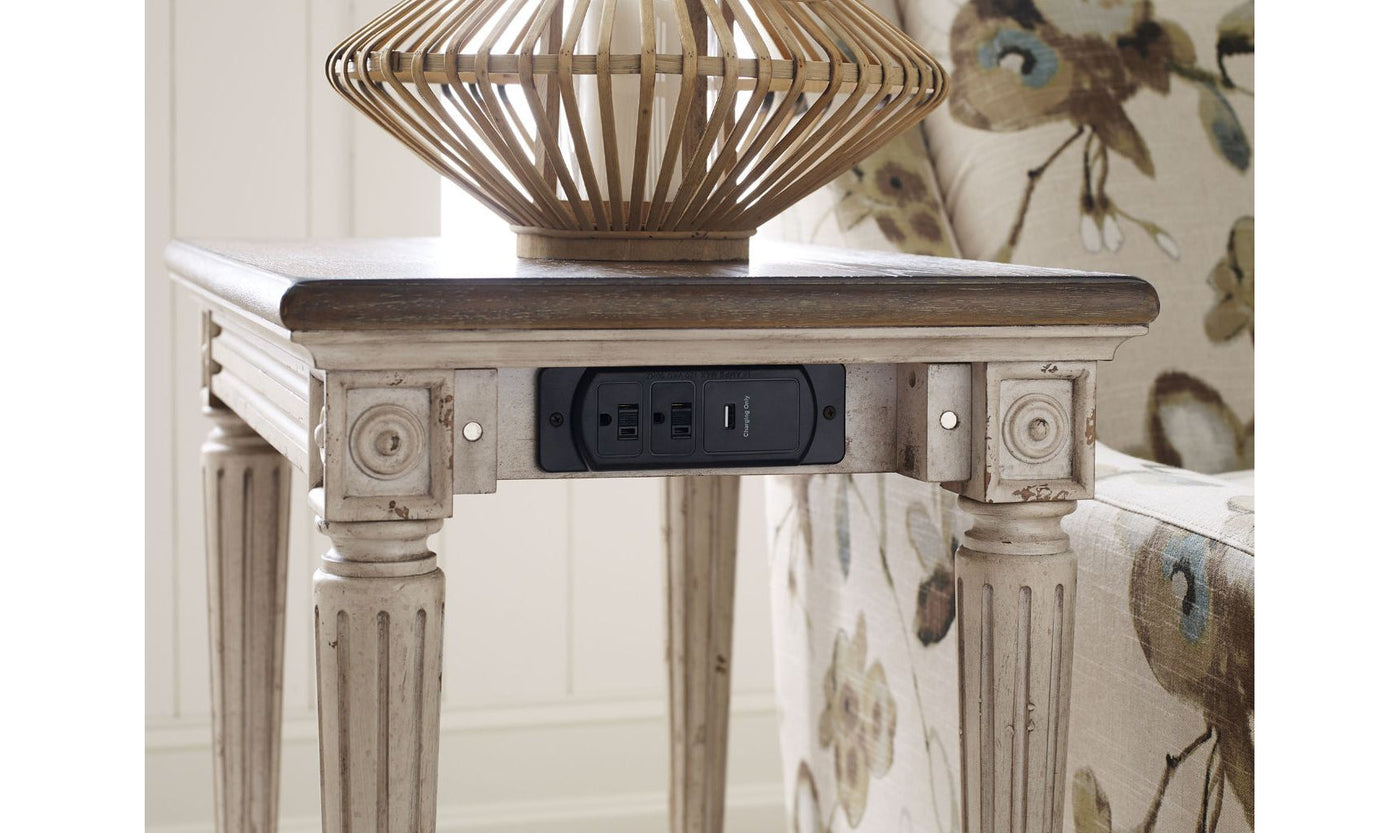SOUTHBURY CHARGING CHAIRSIDE TABLE-End Tables-Jennifer Furniture