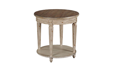 SOUTHBURY ROUND END TABLE-End Tables-Jennifer Furniture