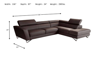 Sparta Sectional Sofa-Sectional Sofas-Jennifer Furniture