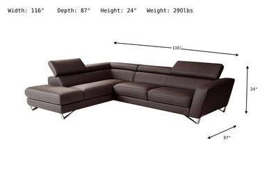 Sparta Sectional Sofa-Sectional Sofas-Jennifer Furniture