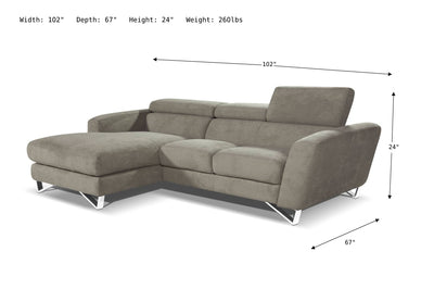 Sparta Sectional Sofa-Sectional Sofas-Jennifer Furniture