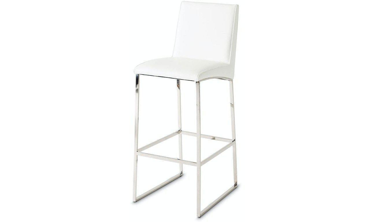 State St . Barstool Glossy White-Barstools-Jennifer Furniture