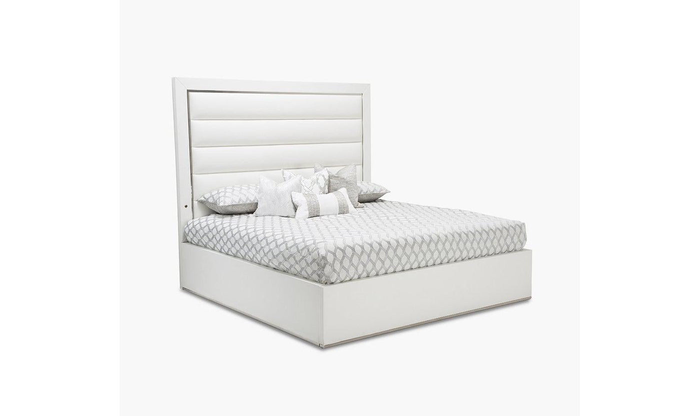 State Street - Queen Upholstered Panel Bed-Beds-Jennifer Furniture