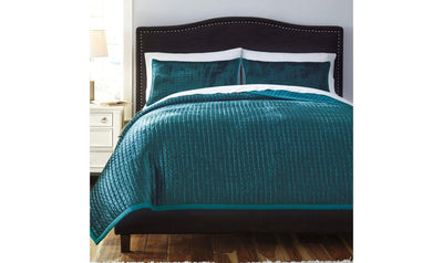 Stitched Quilt Set-Beddings-Jennifer Furniture