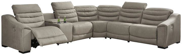 Modern Heritage Next Gen Gaucho Power Recliner Sectional Sofa with Adjustable Headrest