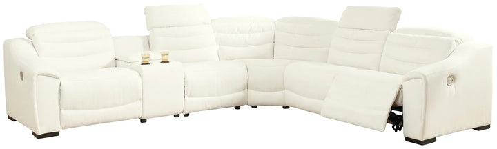 Modern Heritage Next Gen Gaucho Power Recliner Sectional Sofa with Adjustable Headrest
