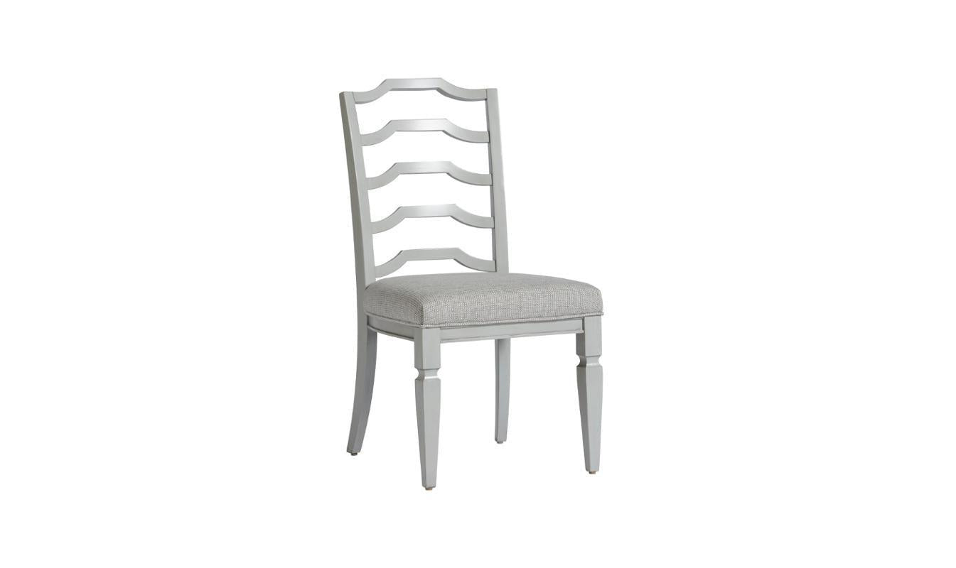Summer Hill - Ladder Back Side Chair - Grey-Dining Side Chairs-Jennifer Furniture