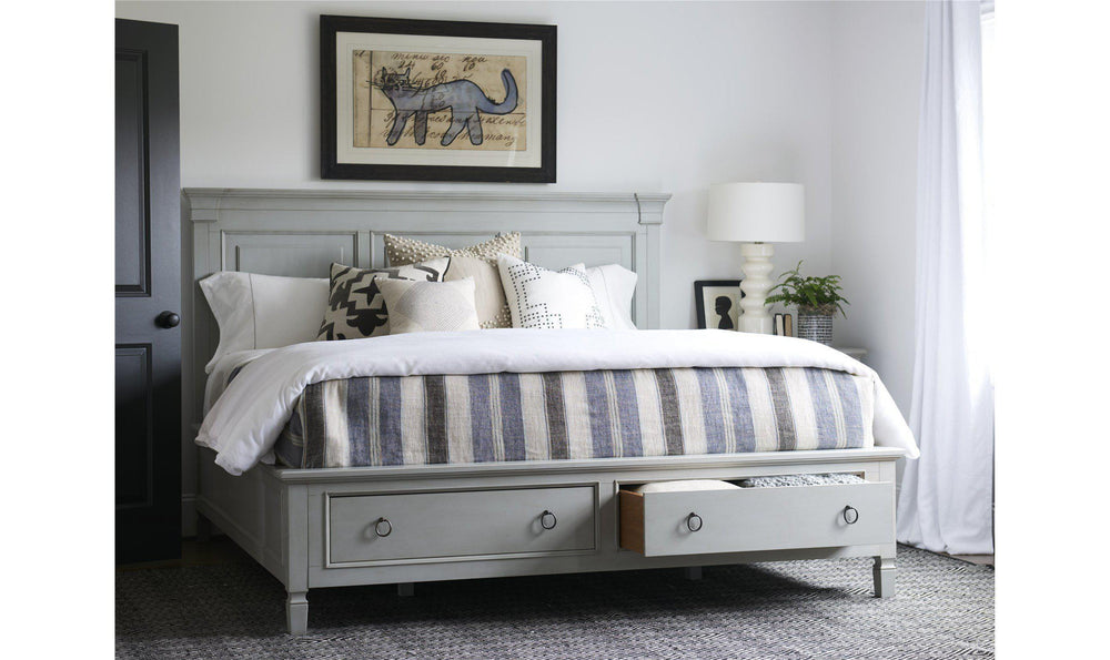Summer Hill Storage Bed - Grey-Beds-Jennifer Furniture