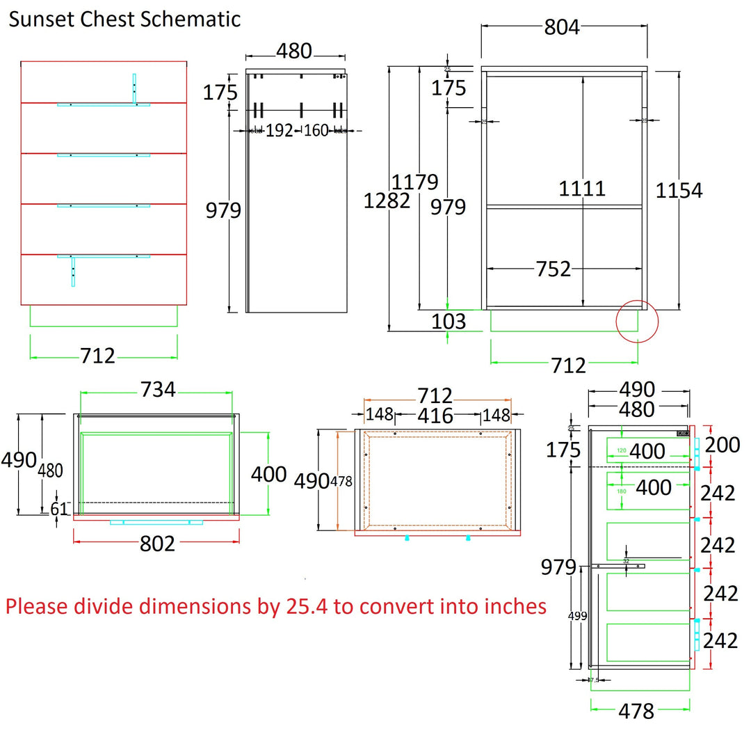 Sunset Chest-Storage Chests-Jennifer Furniture