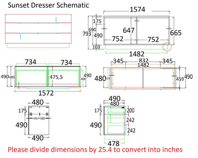 Sunset Dresser-Dressers-Jennifer Furniture
