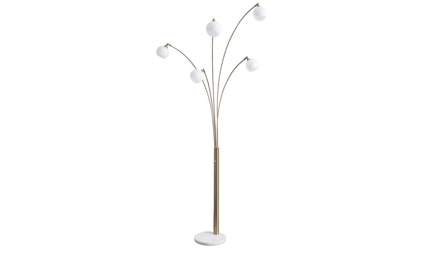 Taliya Metal Arc Lamp (1/CN)-Floor Lamps-Jennifer Furniture