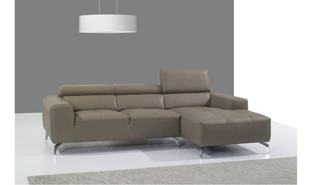 Tandem Italian Leather Sectional Sofa-Sectional Sofas-Jennifer Furniture