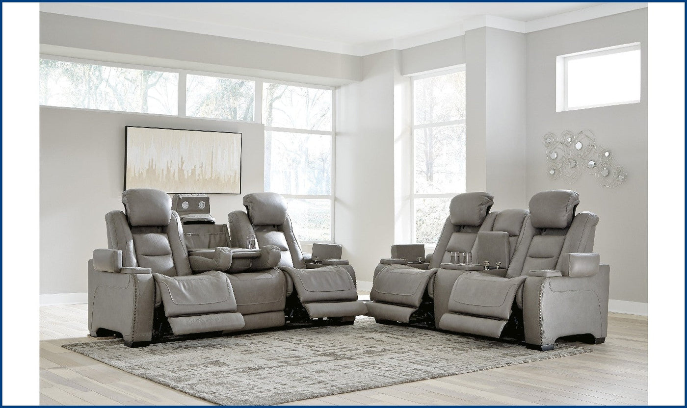 The Man-Den Power-Reclining Living Set-Living Room Sets-Jennifer Furniture