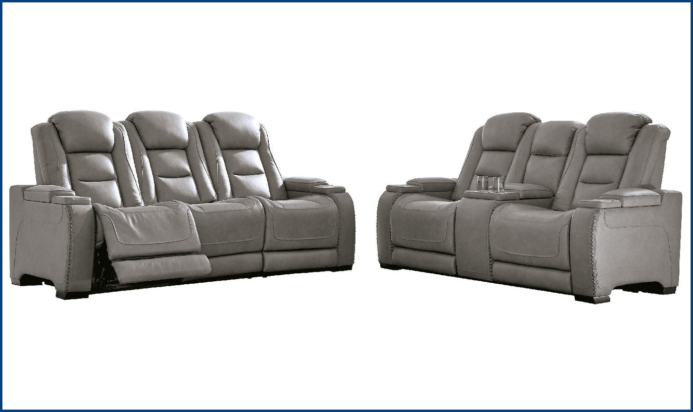 The Man-Den Power-Reclining Living Set-Living Room Sets-Jennifer Furniture