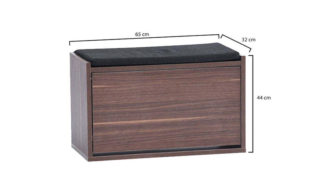 Tona Modern Contemporary Shoe Cabinet with Cushion-Cabinets-Jennifer Furniture