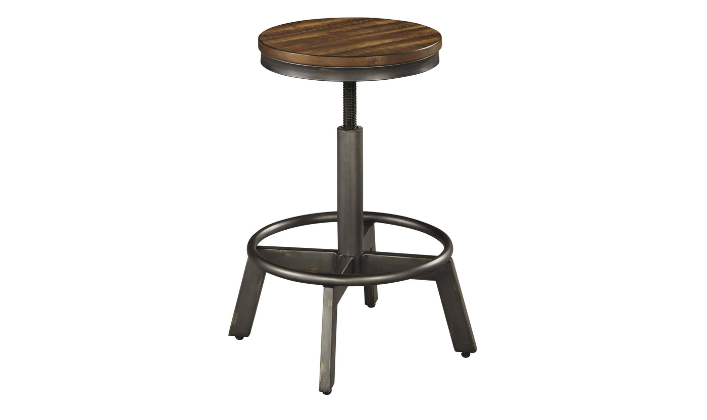 Torjin Bar Stool - Brown/Gray-Stools-Jennifer Furniture