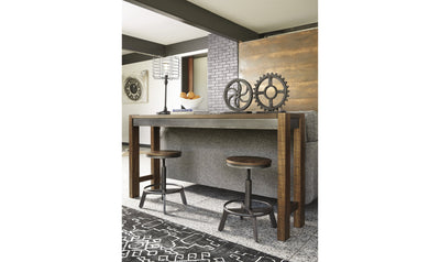Torjin Counter Ht Dining Table - Brown/Gray-Console Tables-Jennifer Furniture