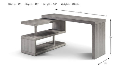 Tresse Office Desk-Office Desks-Jennifer Furniture