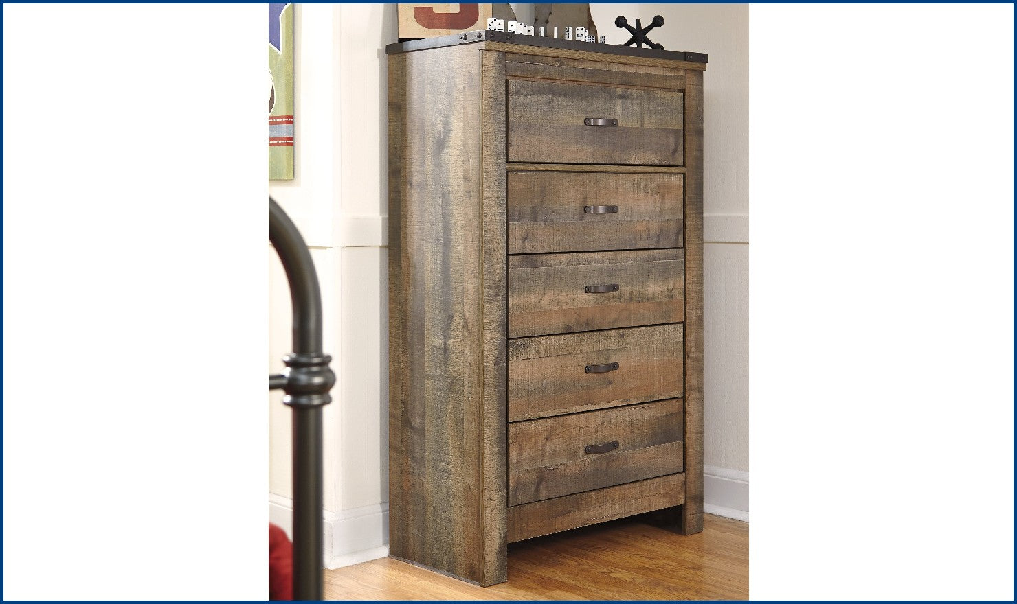 Trinell 5-Drawer Chest-Storage Chests-Jennifer Furniture