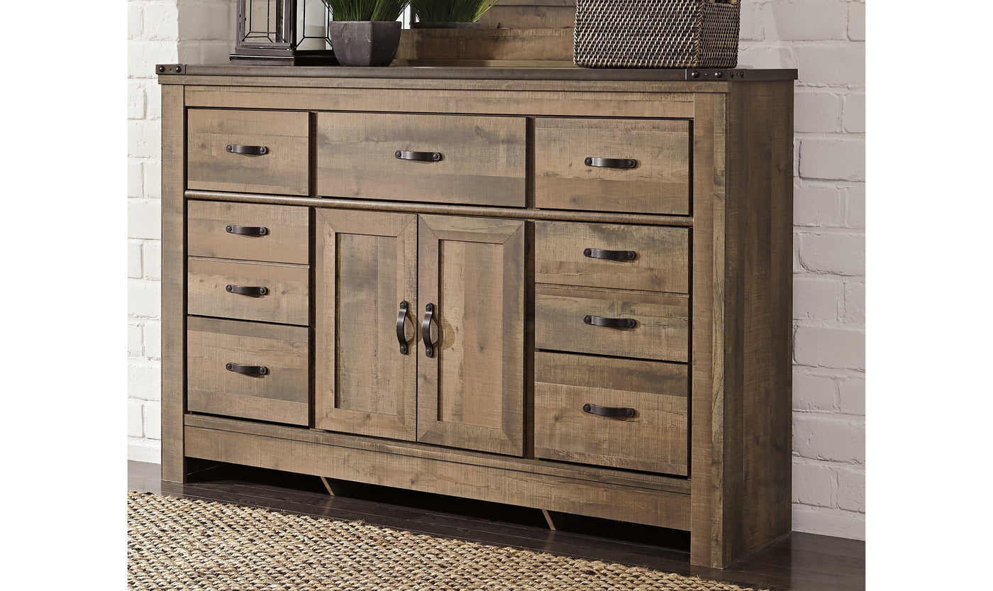 Trinell Dresser with Fireplace Option-Dressers-Jennifer Furniture