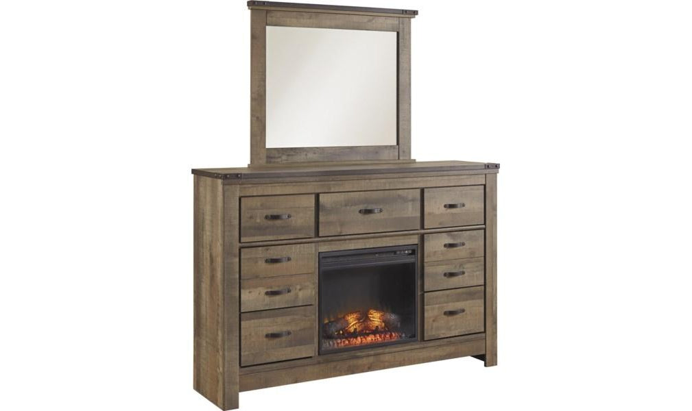 Trinell Dresser with Fireplace Option-Dressers-Jennifer Furniture