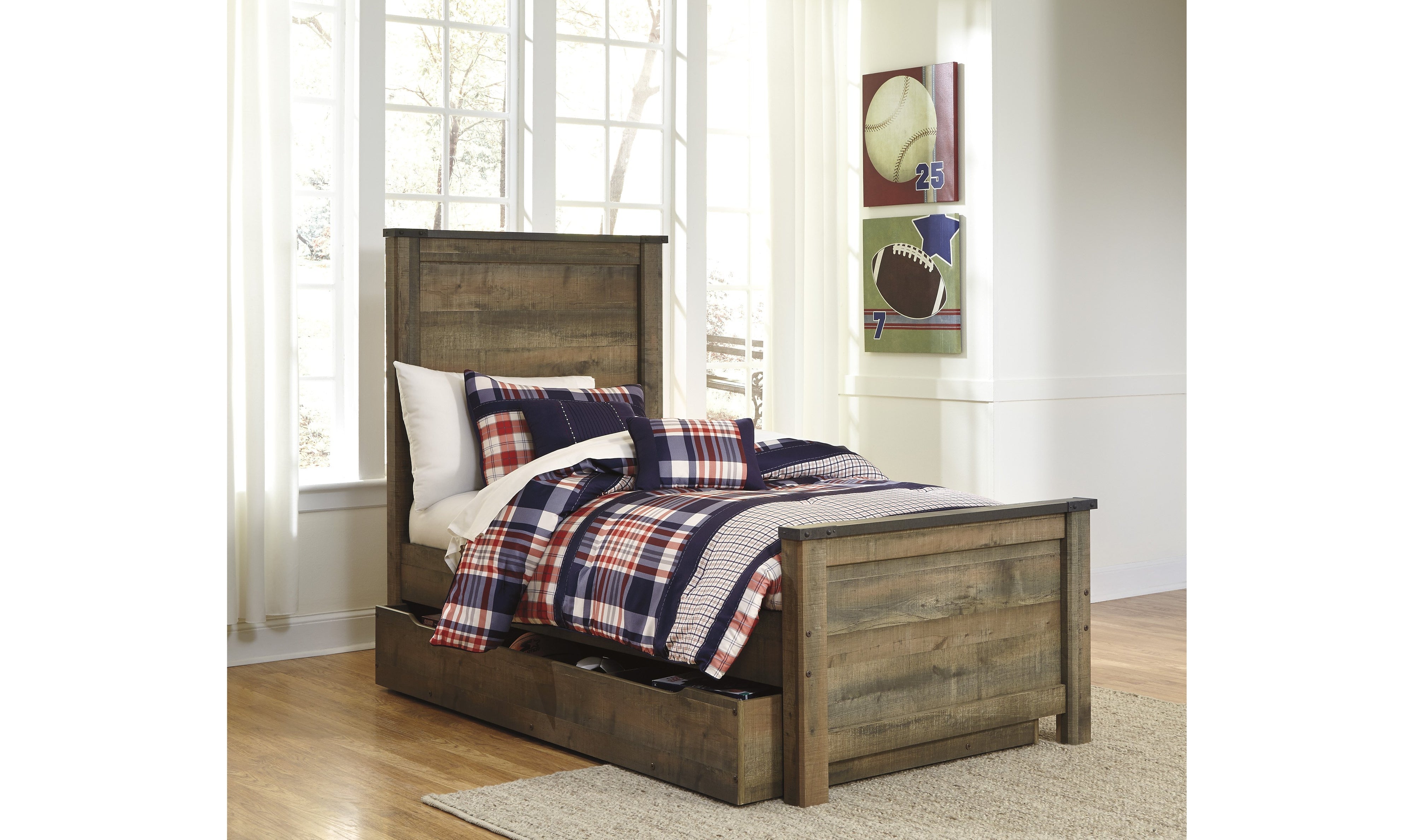 Trinell loft with trundle bed hotsell
