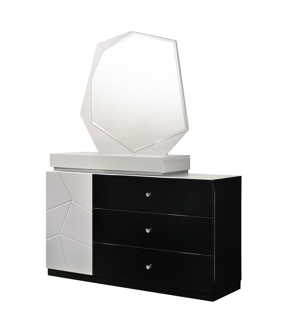 Jennifer Italia Contre-Jour 3-Drawers Dresser with Mirror in Light Gra – Jennifer Furniture Jennifer Italia Contre-Jour 3-Drawers Dresser with Mirror in Light Gra – Jennifer Furniture