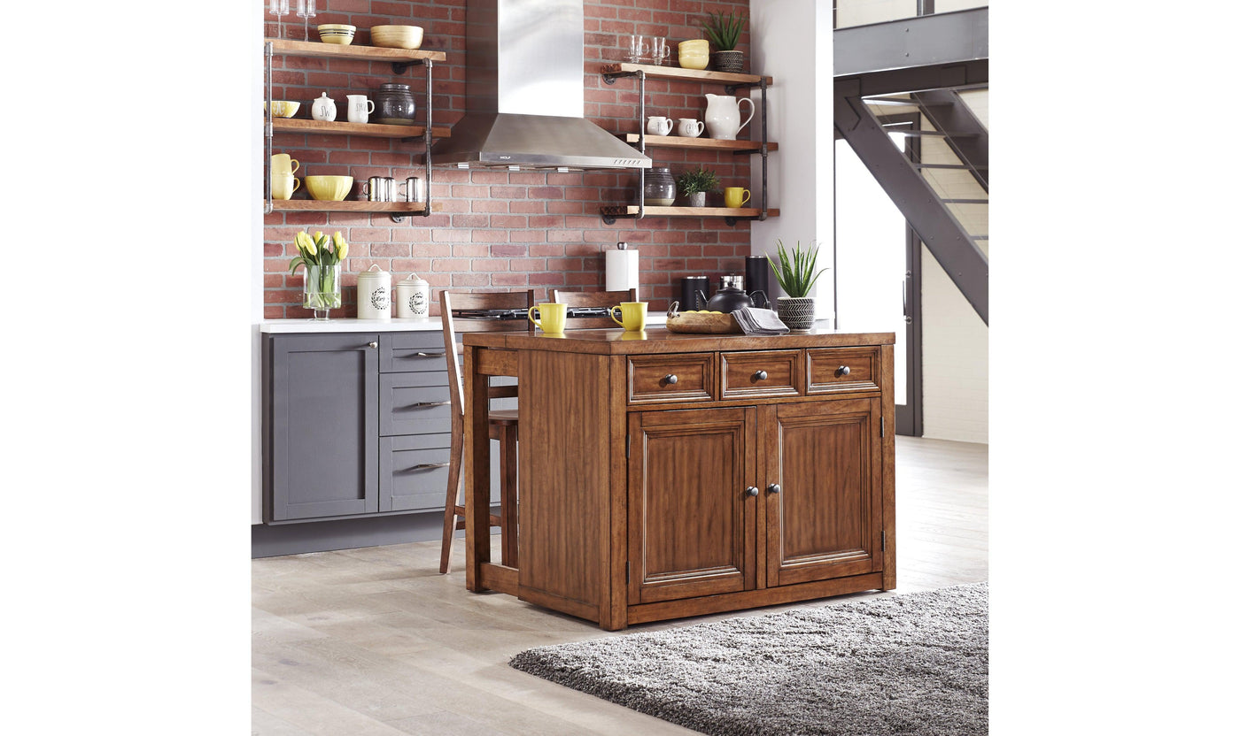 Tuscon 3 Piece Kitchen Island Set 1 by homestyles-Cabinets-Jennifer Furniture